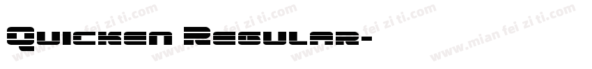 Quicken Regular字体转换